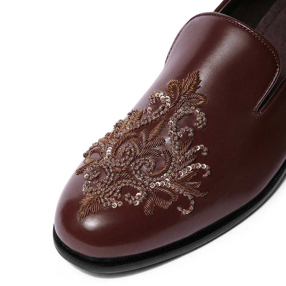 Jumera - Tan Zardosi Slip On