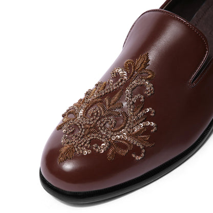 Jumera - Tan Zardosi Slip On
