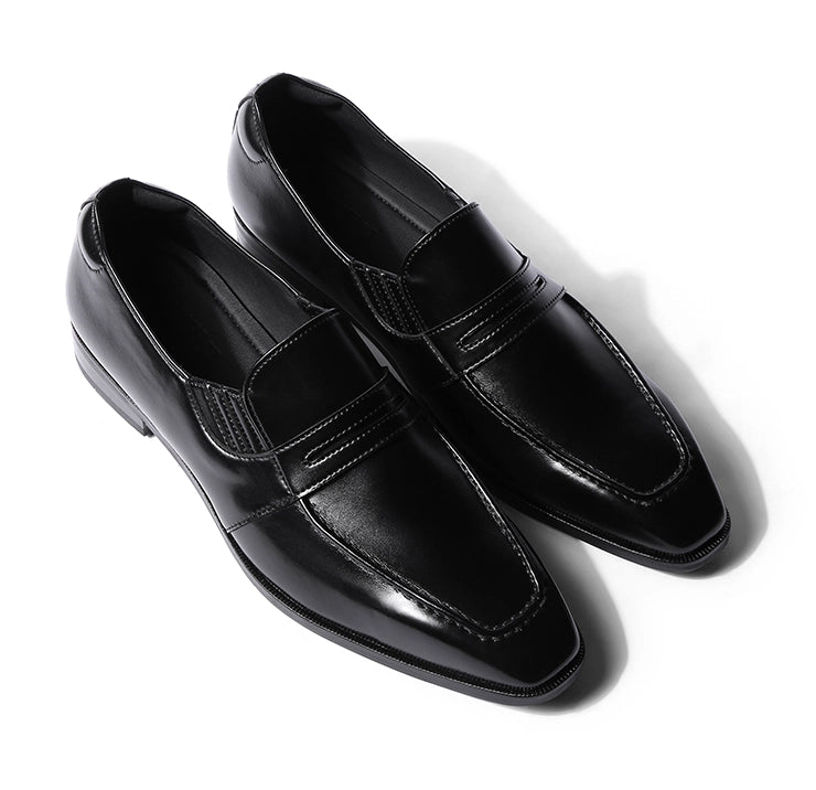Dayton - Lazyman Black Penny Loafers
