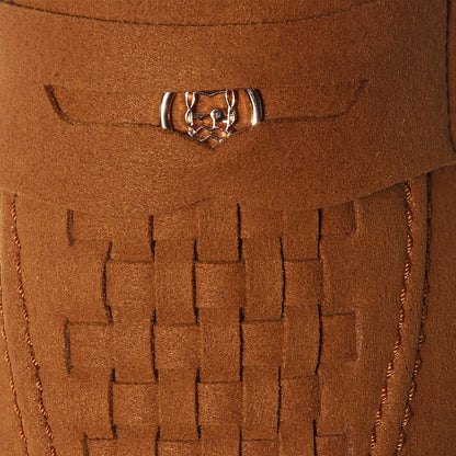 Luigi - Cognac Tan Suede Penny Loafer