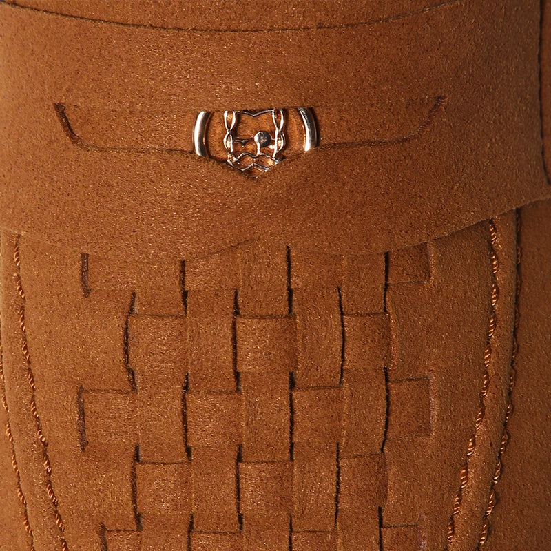 Luigi - Cognac Tan Suede Penny Loafer