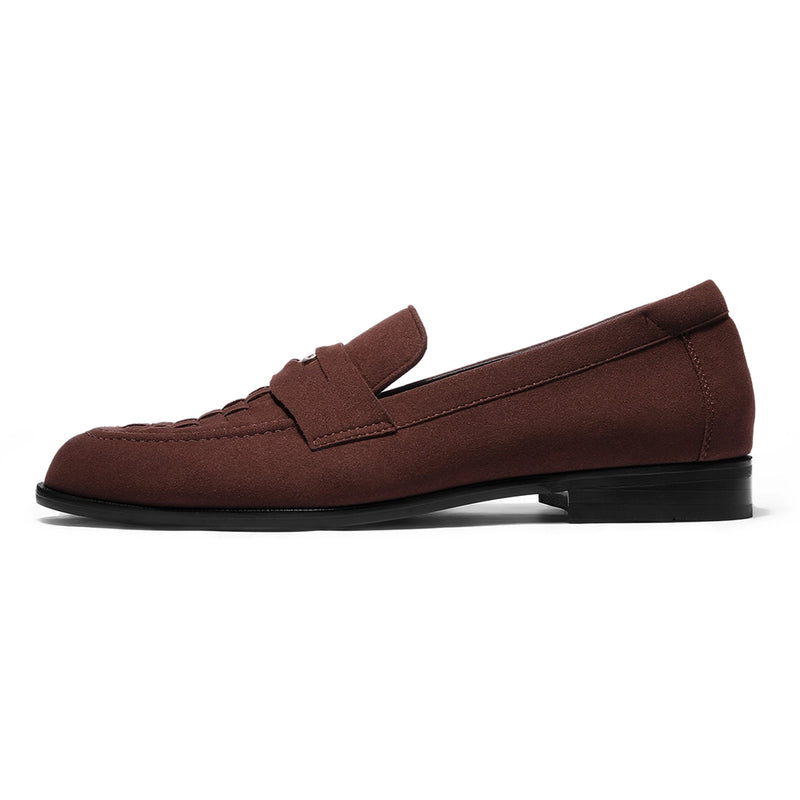 Luigi - Brown Suede Penny Loafer