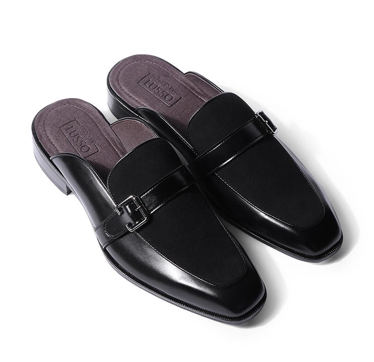 Marlen - Black Suede Mule