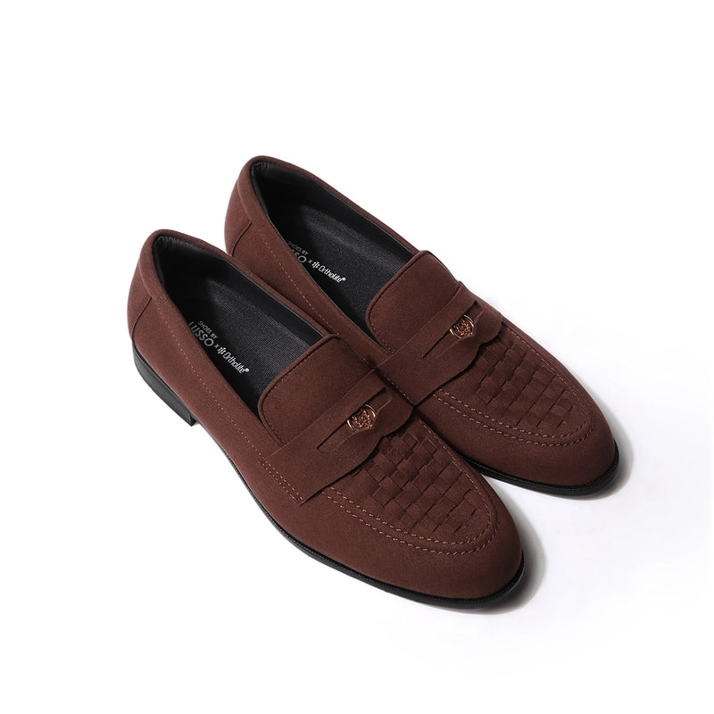 Luigi - Brown Suede Penny Loafer