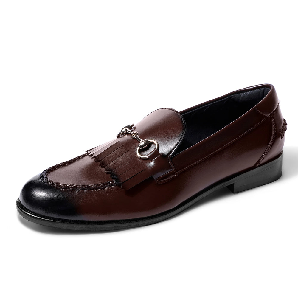 Gustoso 2.0 Dark Tan Horsebit Loafers
