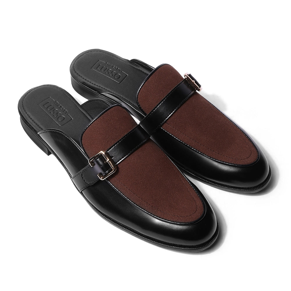 Duco - Black/Brown Mule
