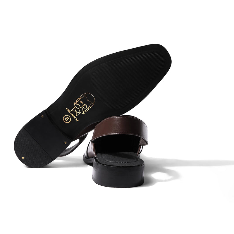 Mehira - Green Tan Rivet Sandals