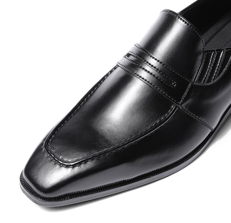 Dayton - Lazyman Black Penny Loafers