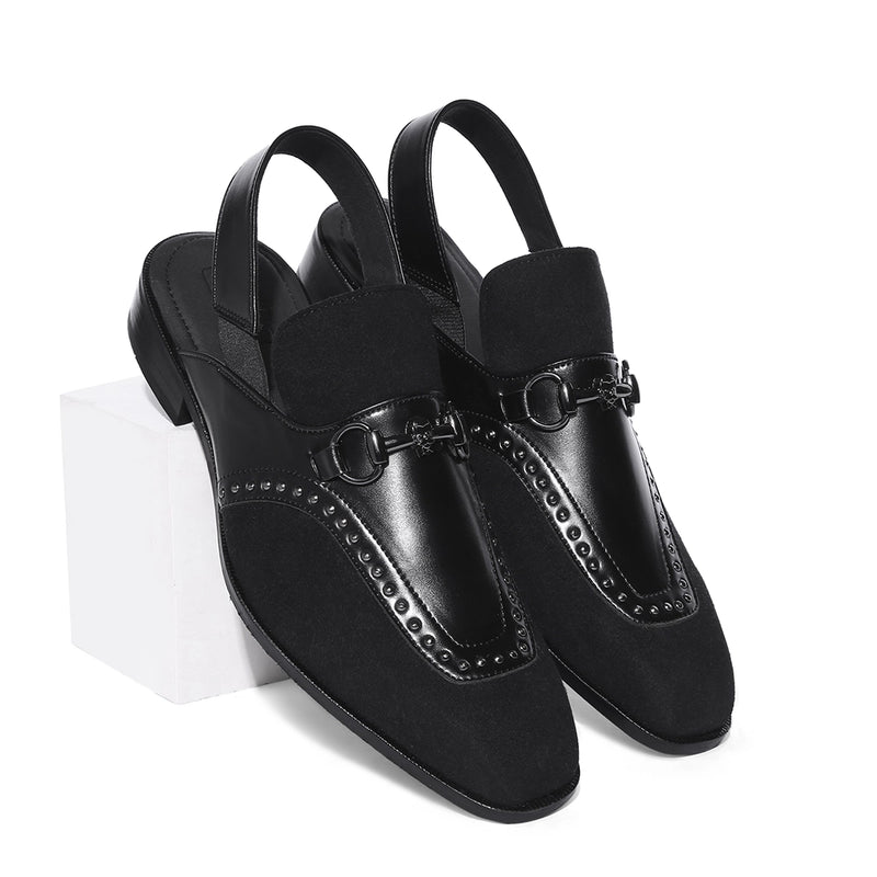 Noiran - Black Rivet Sandal
