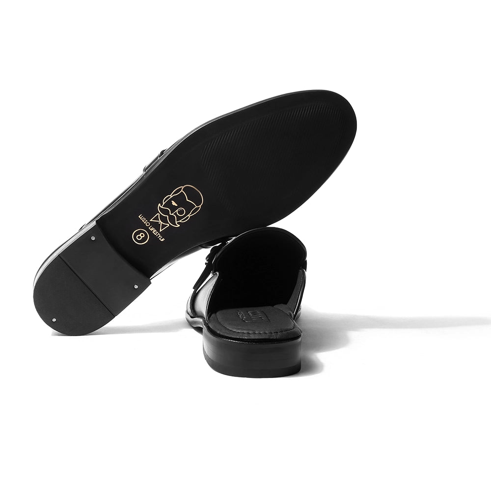 Duco - Black/Brown Mule