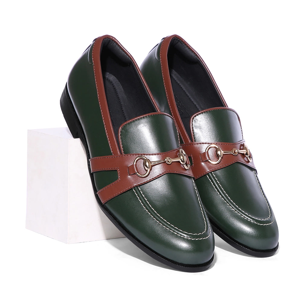 Rivio - Green Horsebit Loafer