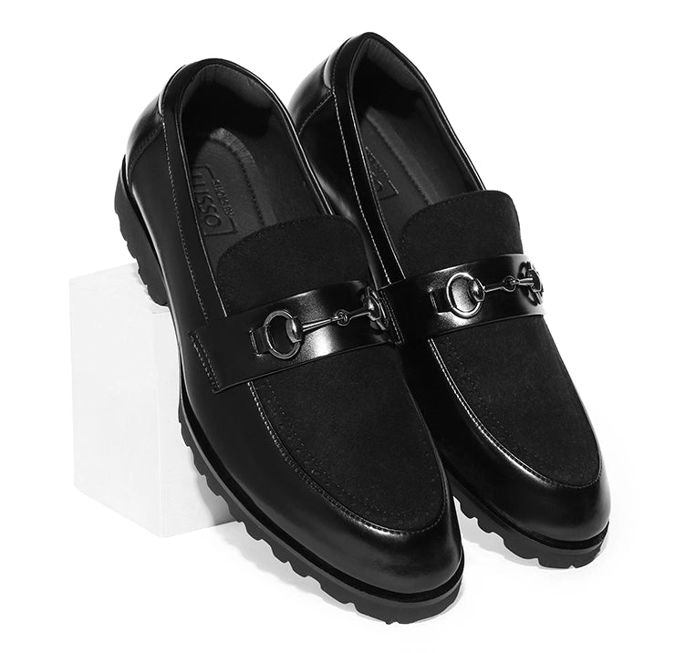 Martin - Black Suede Featherlite Loafers