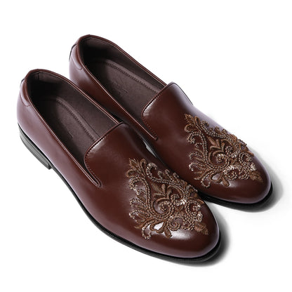 Jumera - Tan Zardosi Slip On