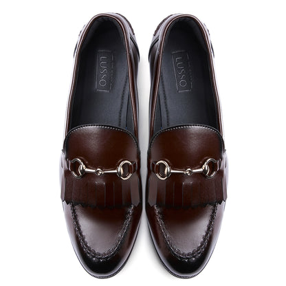Gustoso 2.0 Dark Tan Horsebit Loafers