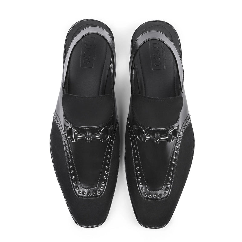 Noiran - Black Rivet Sandal