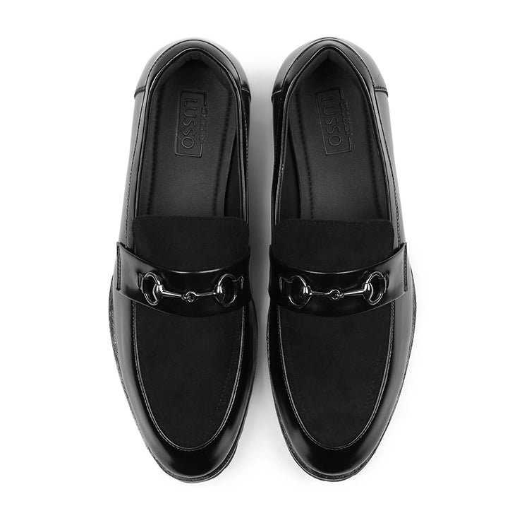 Martin - Black Suede Featherlite Loafers