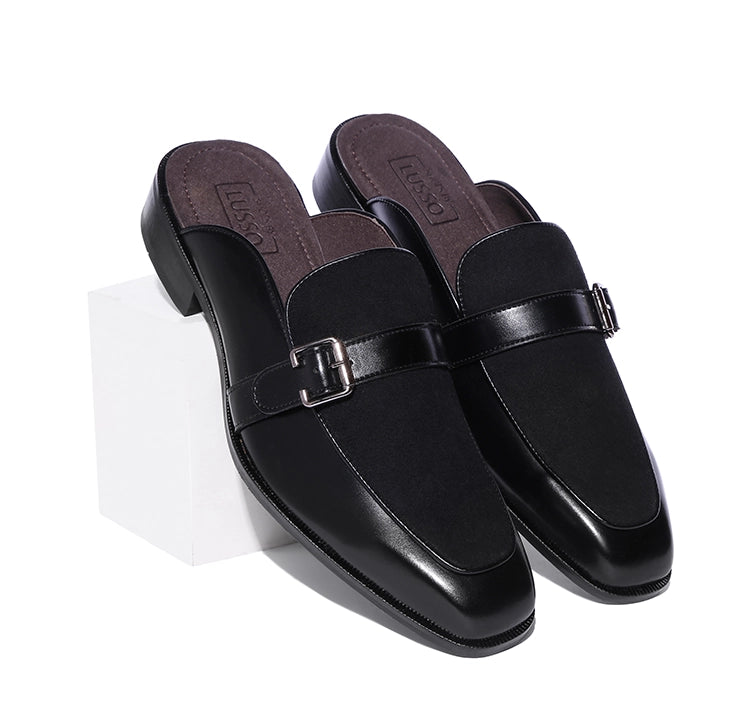 Marlen - Black Suede Mule