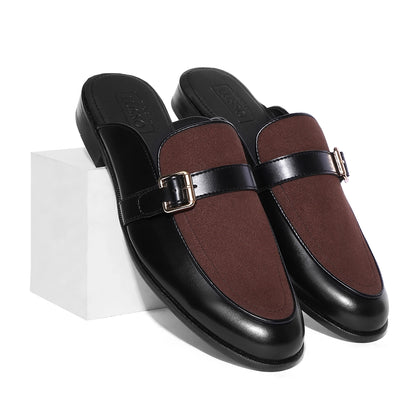 Duco - Black/Brown Mule