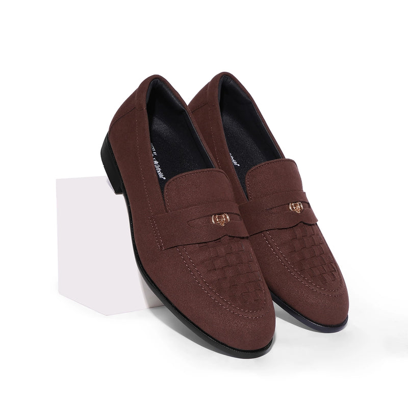Luigi - Brown Suede Penny Loafer