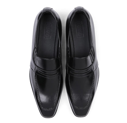 Dayton - Lazyman Black Penny Loafers