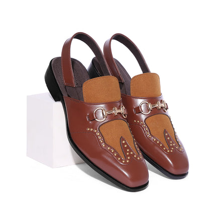Amer - Tan Rivet Sandal