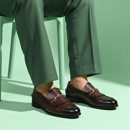 Gustoso 2.0 Dark Tan Horsebit Loafers