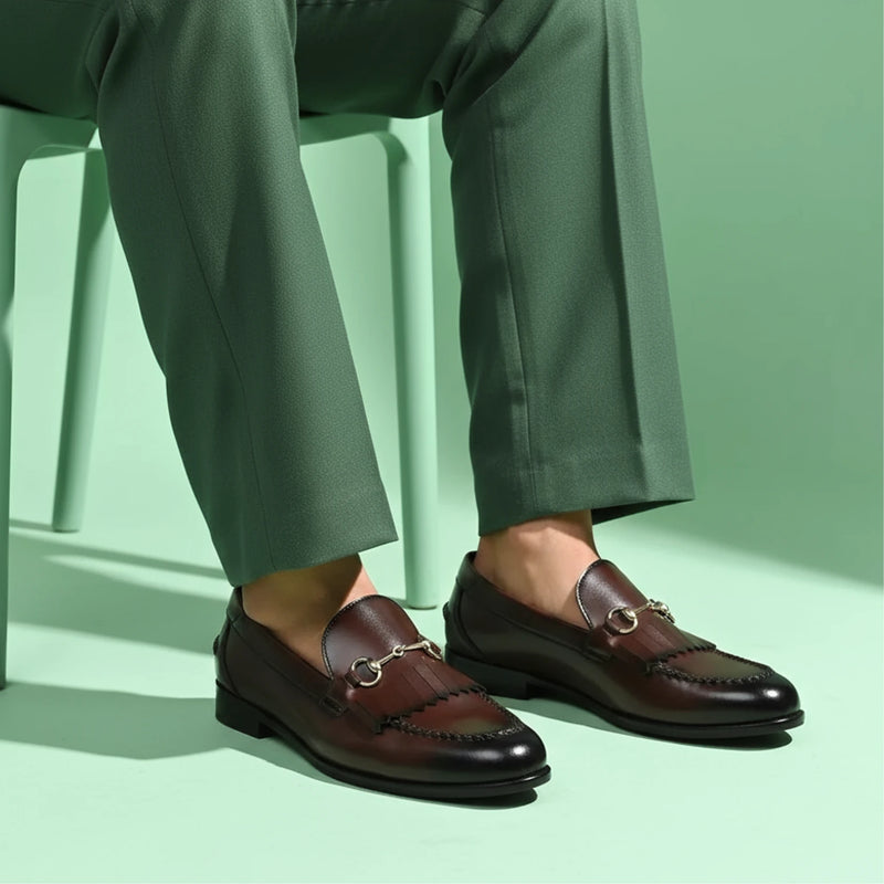 Gustoso 2.0 Dark Tan Horsebit Loafers
