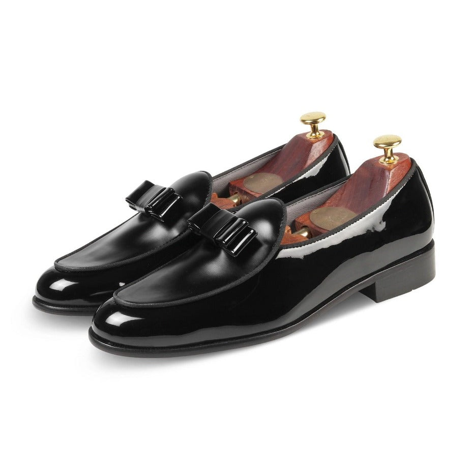 Catherine Black Tuxedo Slip-On - By Lusso