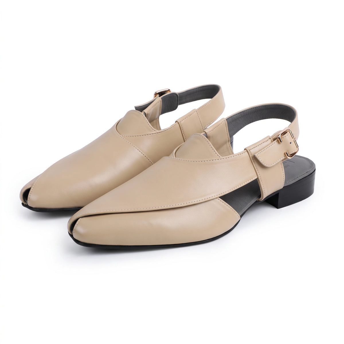 Peshawar | Moroccan Beige Pathani Sandal