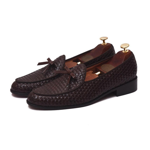 HAMMEL - BROWN KNOT SLIP-ON - By Lusso