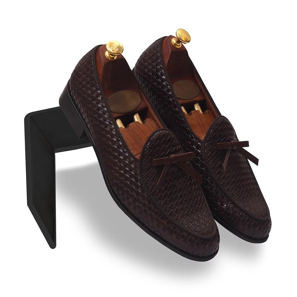 HAMMEL - BROWN KNOT SLIP-ON - By Lusso