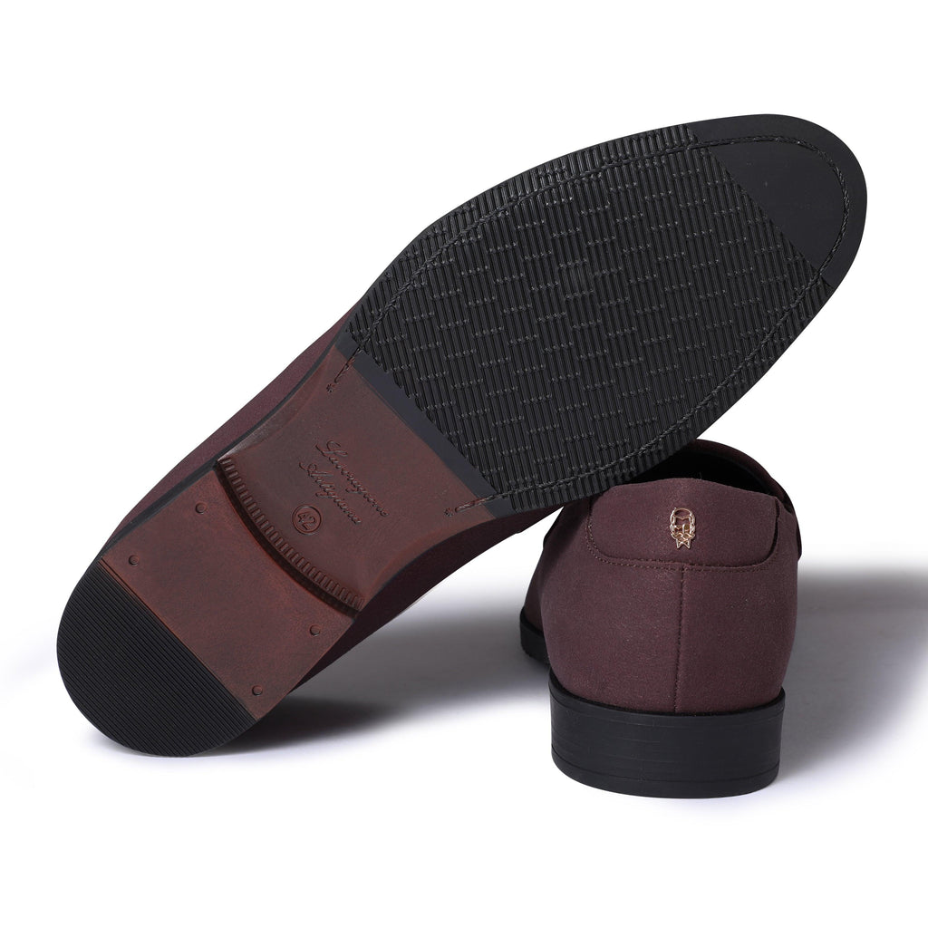 El Moho - Wine Suede Tassel Slip-On - By Lusso