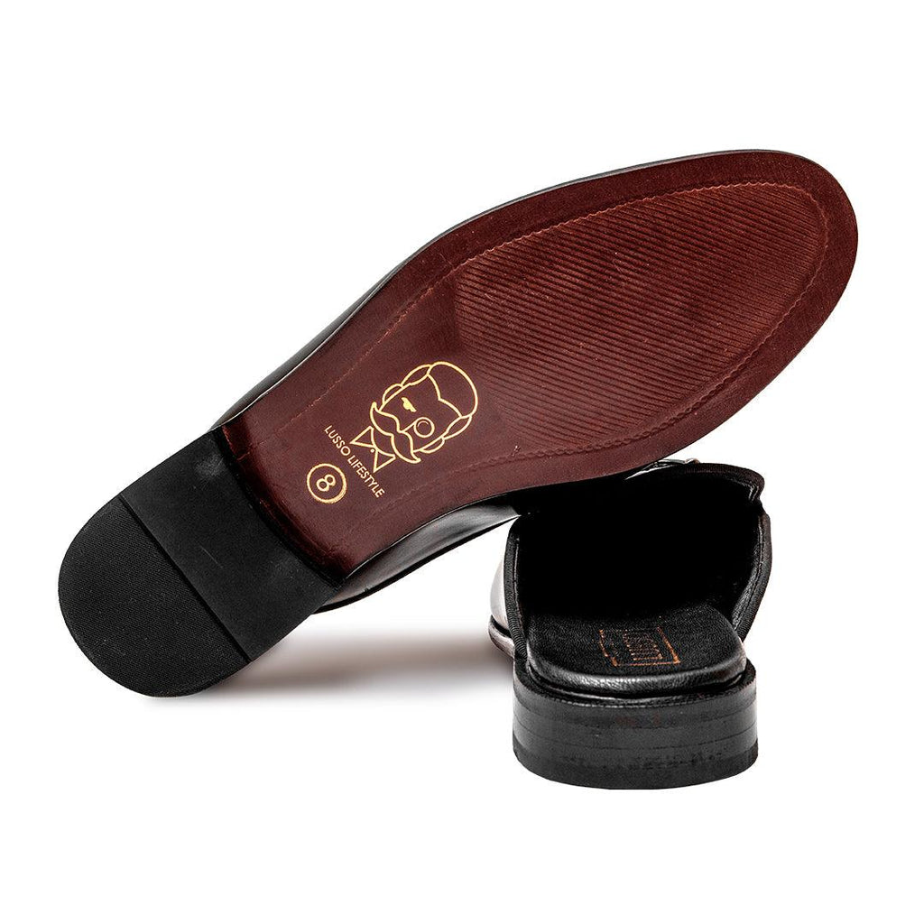 JORAH - BLACK HORSEBIT MULES - By Lusso