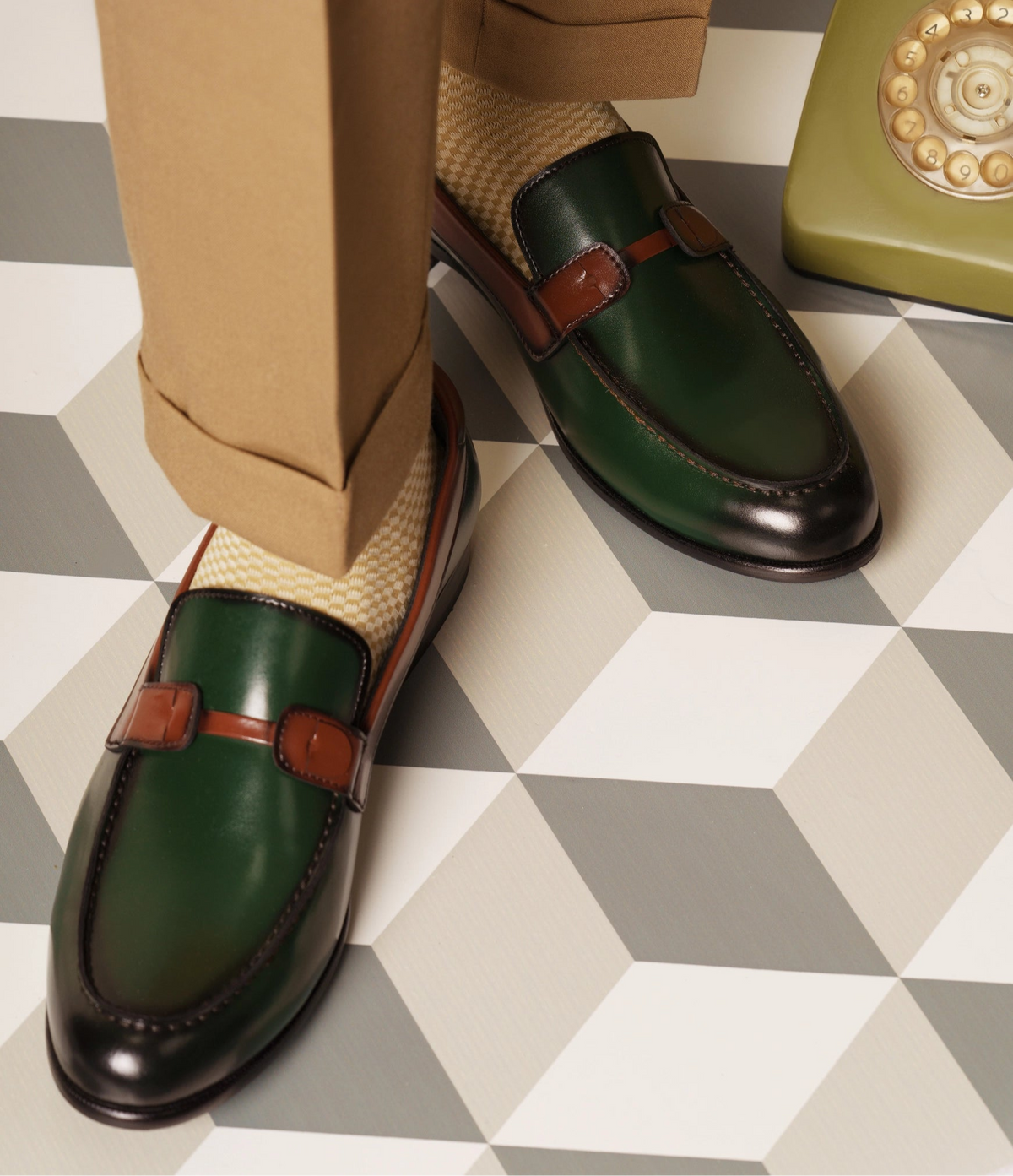 Baldwin - Green Slip On