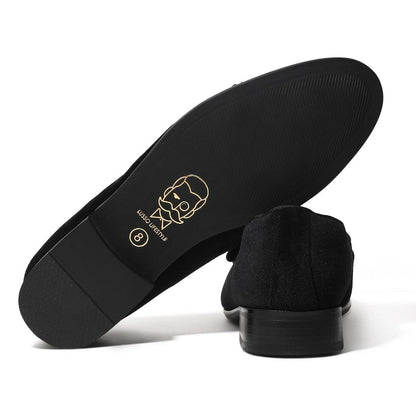 Frederick - Black Velvet Double Monk