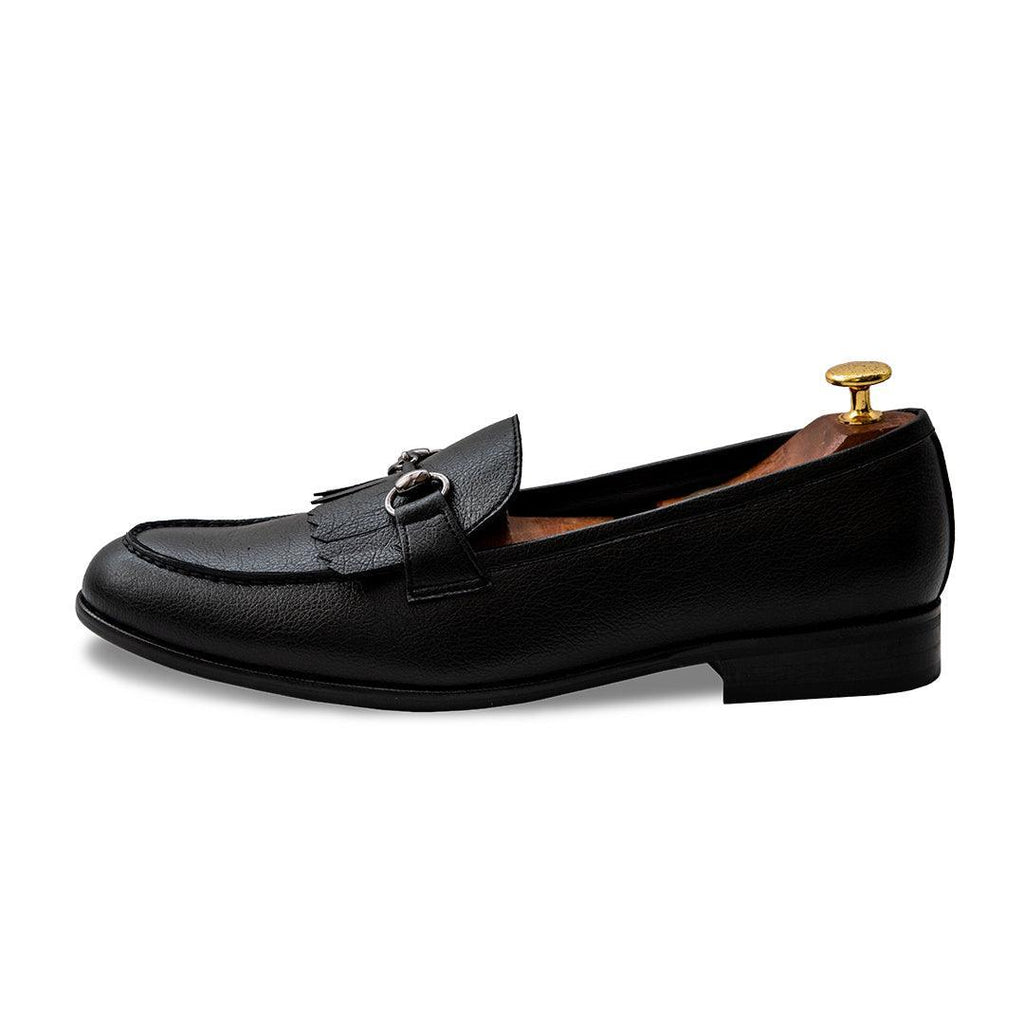 MONTLE - BLACK HORSEBIT SLIP-ON - By Lusso