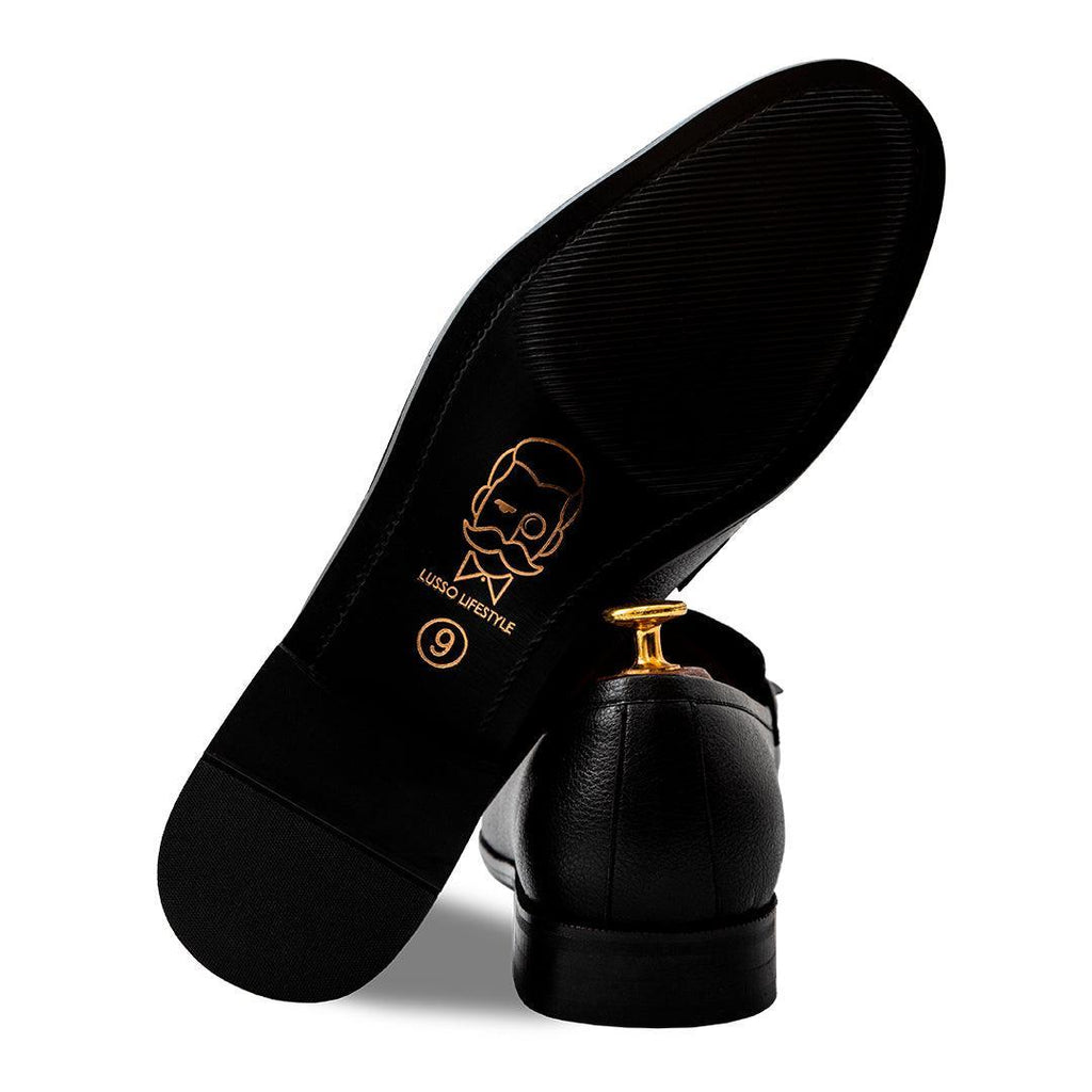MONTLE - BLACK HORSEBIT SLIP-ON - By Lusso