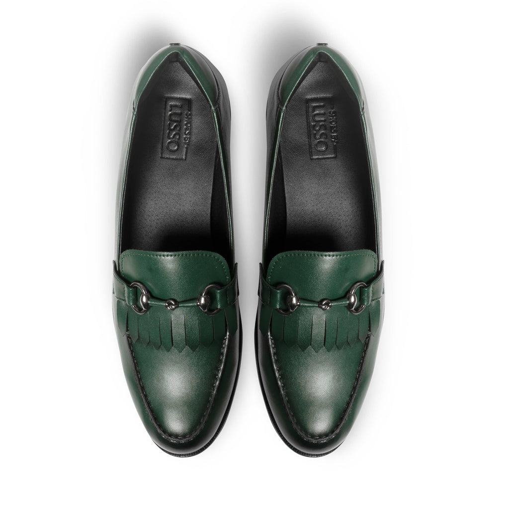 MONTLE | GREEN DUAL-TONE SLIP-ON - By Lusso