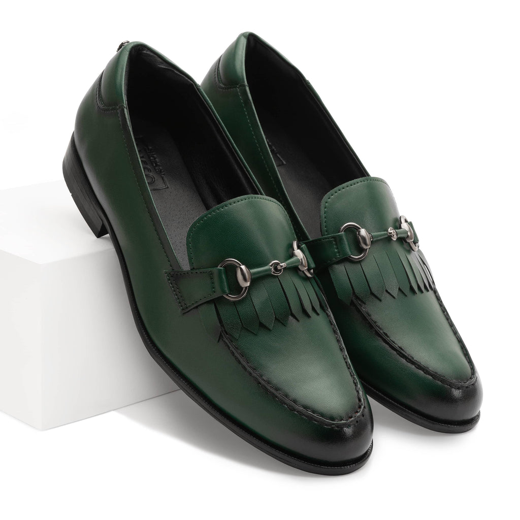 MONTLE | GREEN DUAL-TONE SLIP-ON - By Lusso