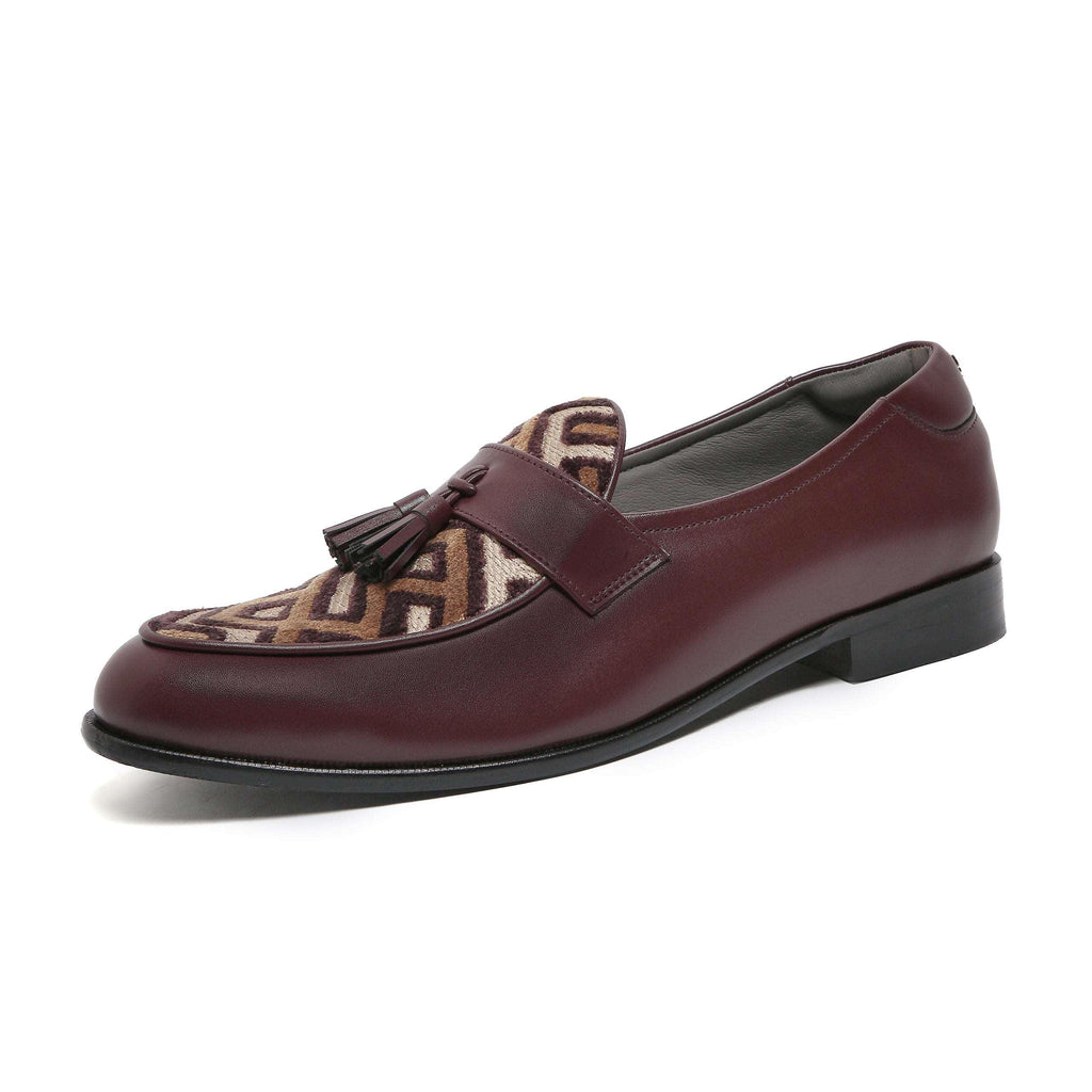 MUSK | DARK TAN TASSEL SLIP-ON - By Lusso