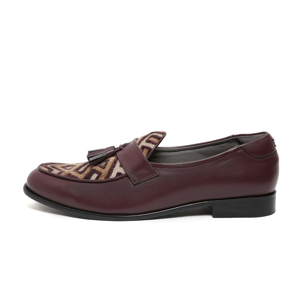 MUSK | DARK TAN TASSEL SLIP-ON - By Lusso