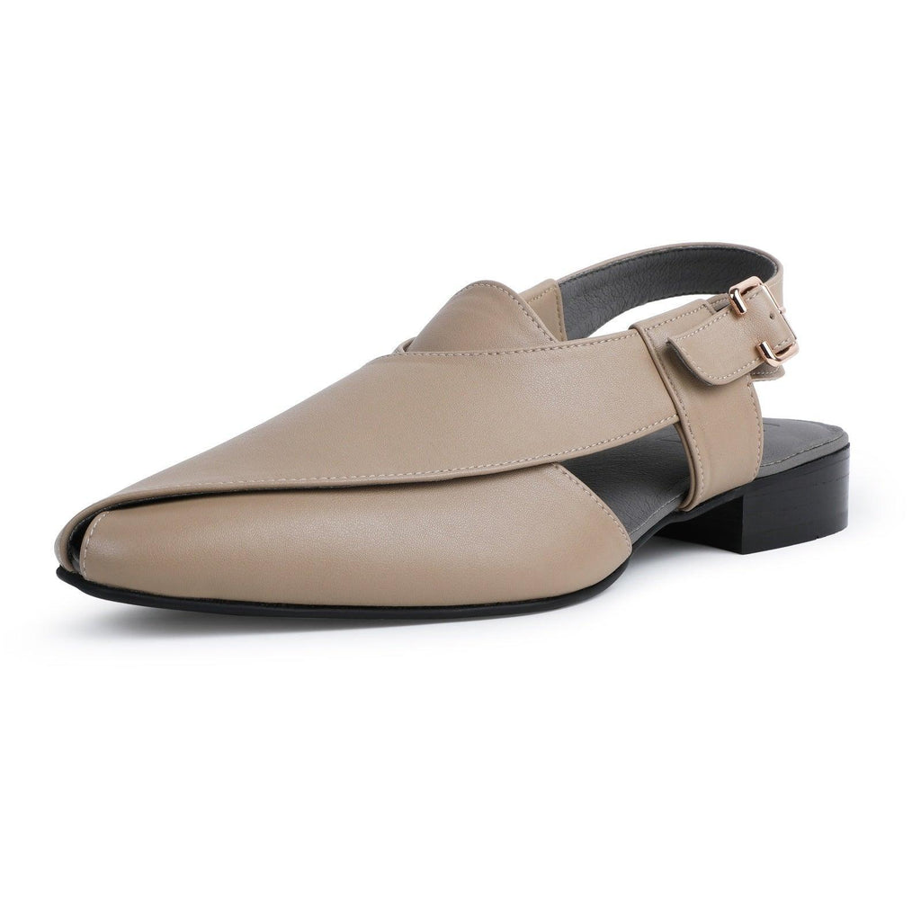 Peshawar | Moroccan Beige Pathani Sandal - By Lusso
