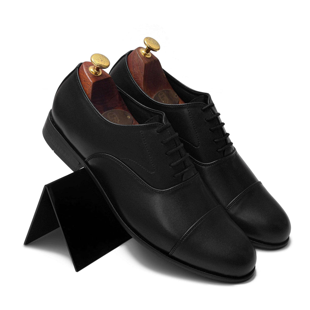 RHODES | BLACK OXFORD LACE UP - By Lusso