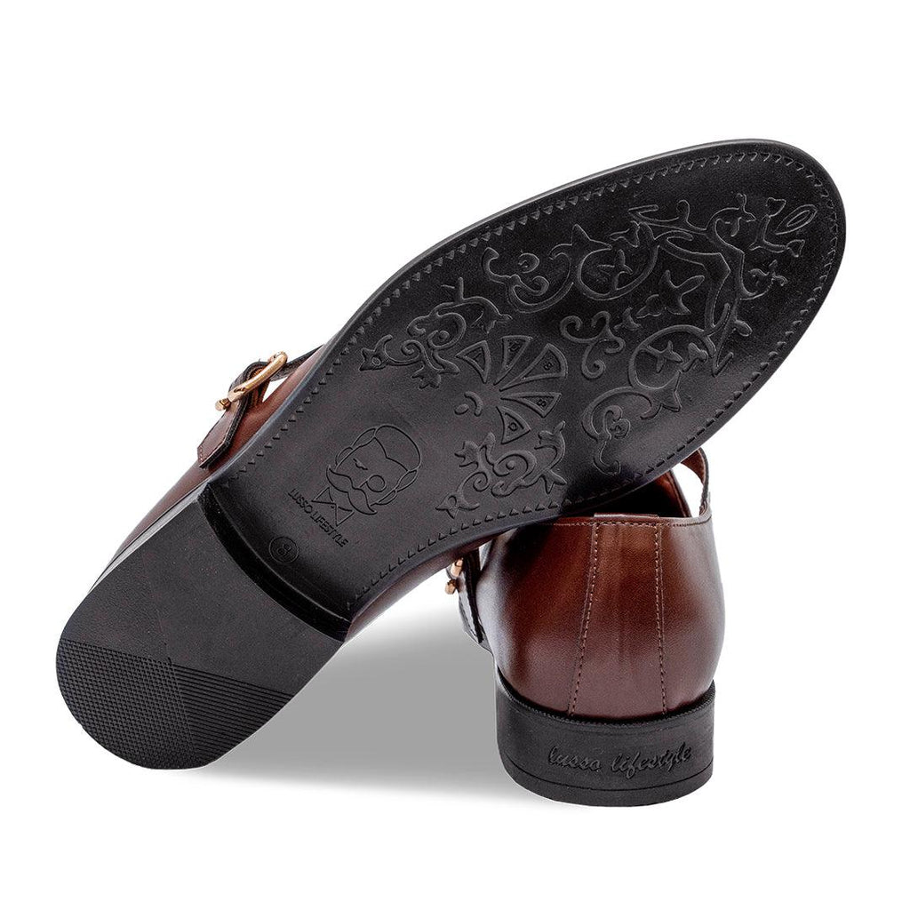 ELCO - TAN BROWN SANDAL SHOE - By Lusso