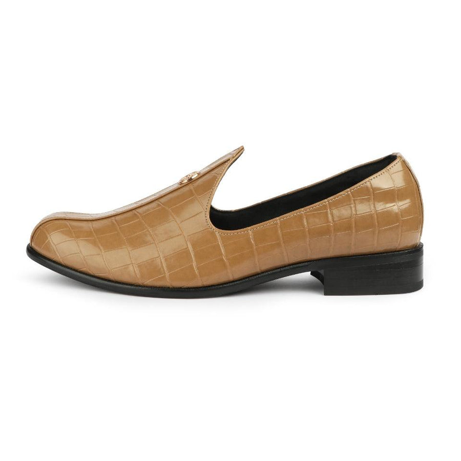 Elis - Beige Croco Signature Mojdi - By Lusso