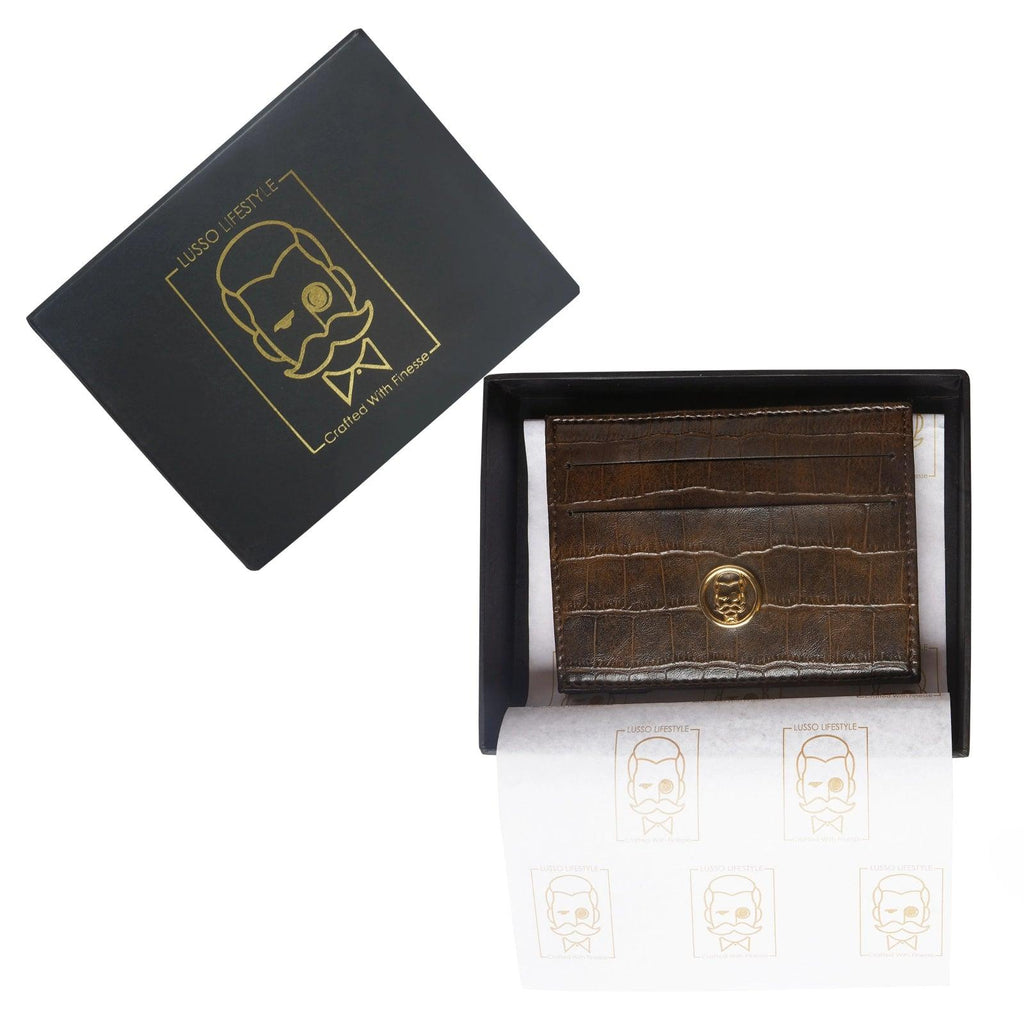 Lisco - Brown Magic Wallet/ Cardholder - By Lusso