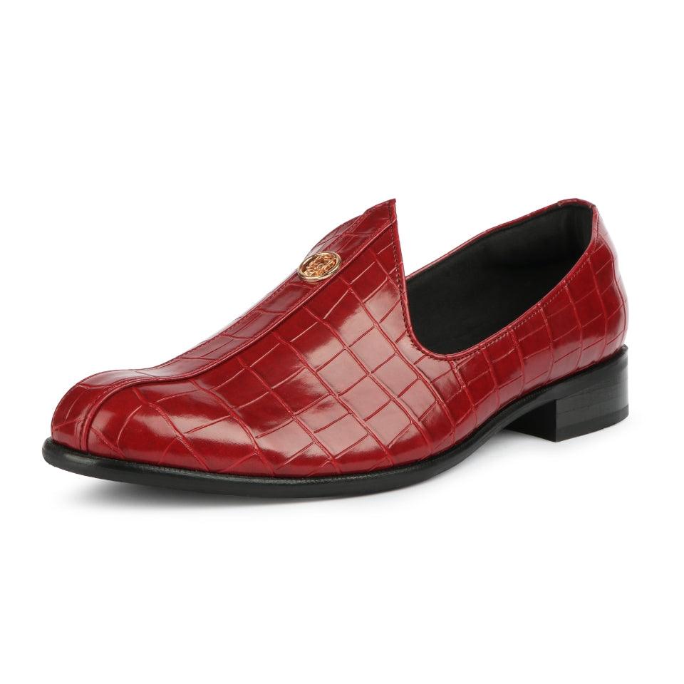 Elis - Cherry Croco Signature Mojdi - By Lusso