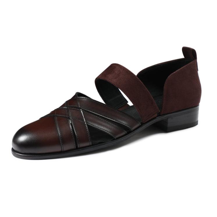 ETHNO | DARK TAN SANDAL SHOE - By Lusso
