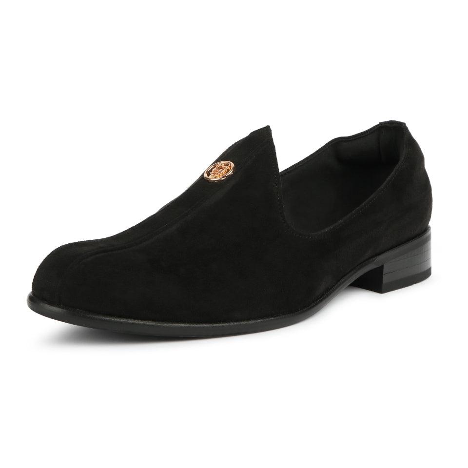Elis - Black Suede Signature Mojdi - By Lusso