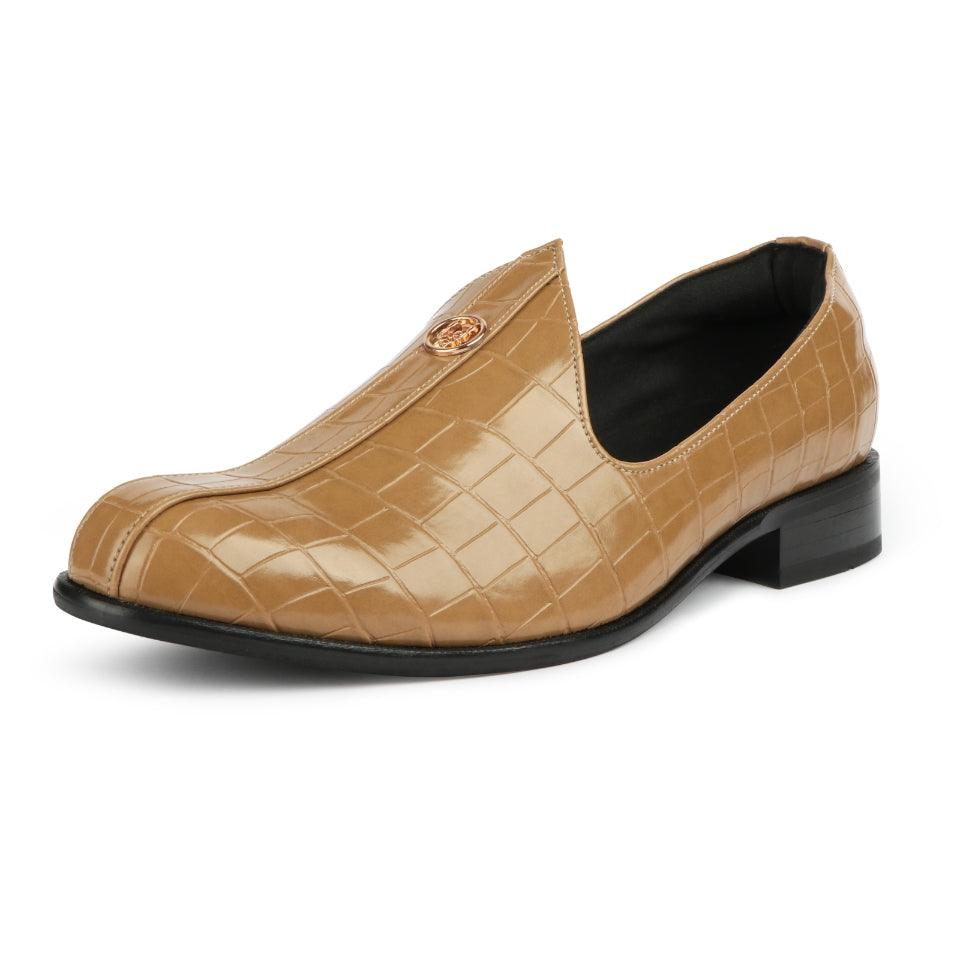 Elis - Beige Croco Signature Mojdi - By Lusso